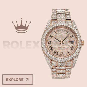 Moissanite Rolex Watch